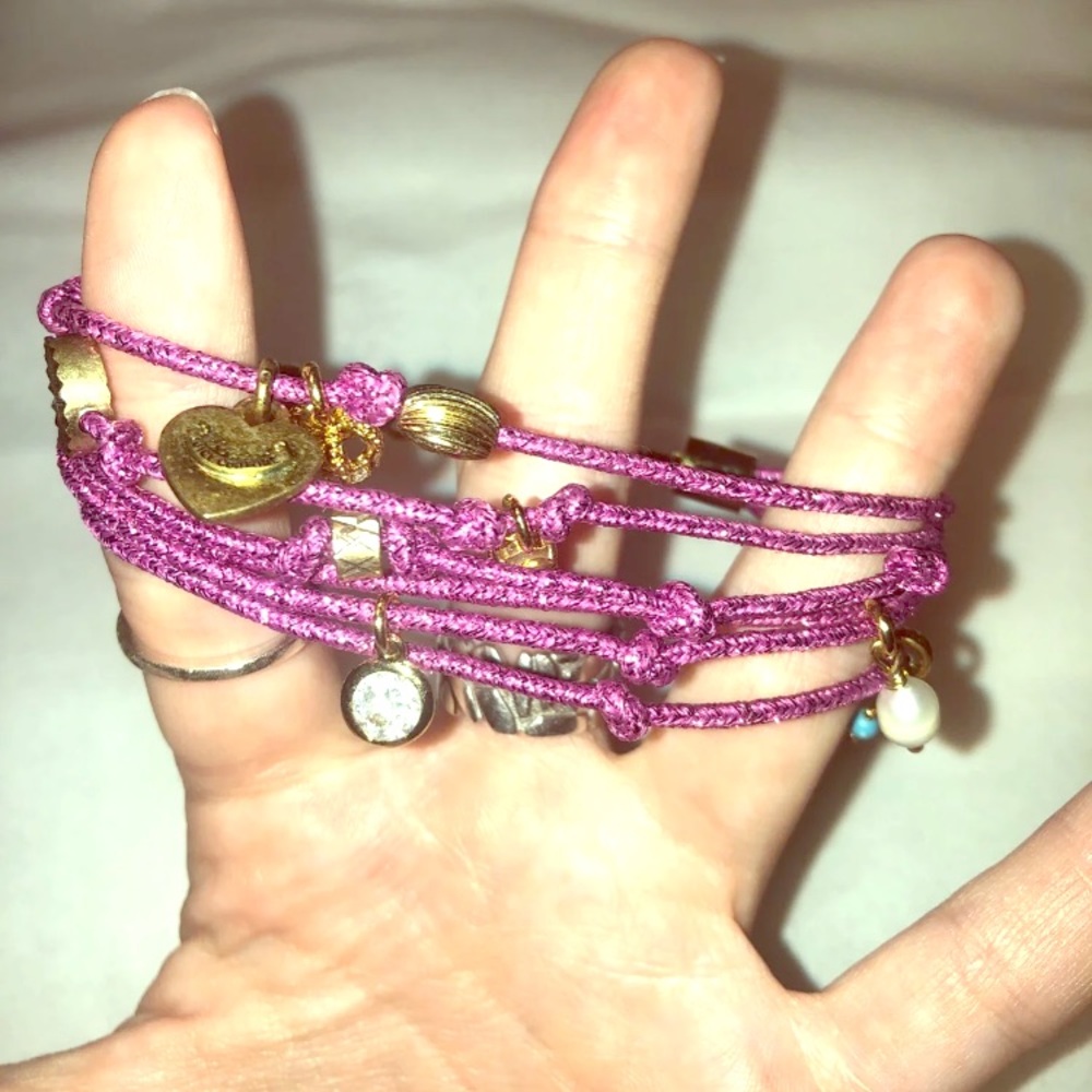 Juicy couture pink charm bracelet